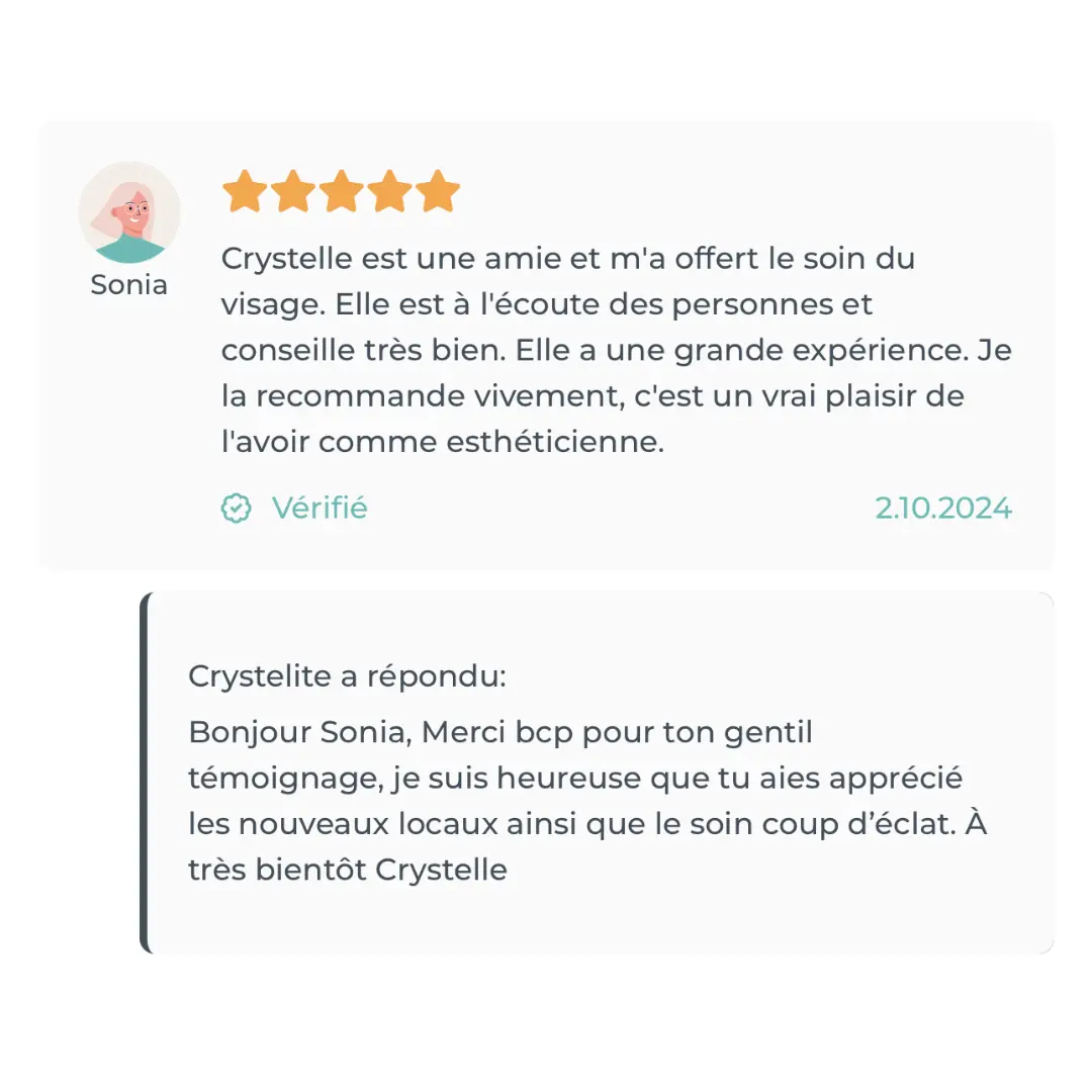 Crystelite : témoignage de Sonia
